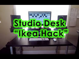 Work in progress black to basics music studio desk ikea hackers output favorites studio desks recording studio desk ikea home setup est home studio desk ever ikea hackers. Studio Desk Ikea Hack Home Studio Tour Youtube