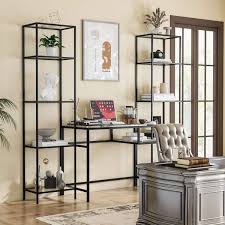 Tempered Glass Shelves Bookcase Thd