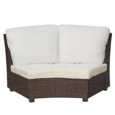 Skip to main search results. Hampton Bay Torquay Wicker Outdoor Sofa Ends With Charleston Cushions Frs60557ab St The Home Depot Wicker Outdoor Sectional Outdoor Sofa Stylish Patio