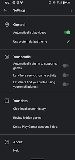 google play games app or auto sign