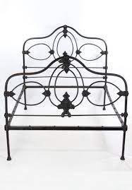 Antique Victorian Cast Iron Double Bed