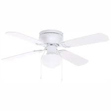 Led Indoor White Ceiling Fan With