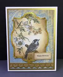 Ic353 French Bird Paper Crafts Card