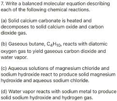 Solid Calcium Carbonate