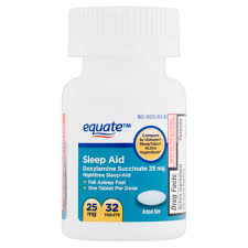 Equate Sleep Aid Doxylamine Succinate Tablets 25 Mg 32