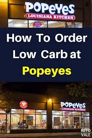 popeyes low carb options what to eat