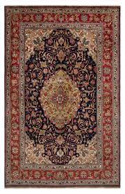 tabriz persian rug night blue 300 x 196 cm