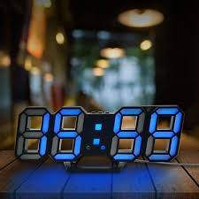 3d Led Wall Clock Digital Alarm Clocks