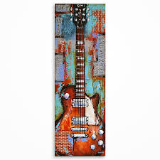 Original Electric Guitar Painting On