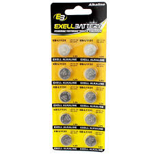 10pk Exell Eb L1131 Alkaline 1 5v Watch Battery Replaces Ag10 389 Lr54 Walmart Com