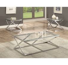 Chase Tempered Glass Coffee Table Set