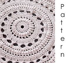 ravelry doily crochet rug pattern by