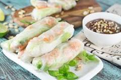 What is a non fried spring roll called?