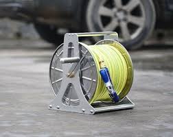 Large Stainless Steel Garden Hose Reel