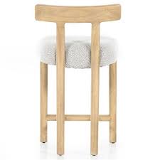 brown wood counter stool