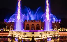 illuminated fountain performances