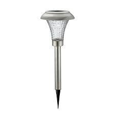 Living Accents Silver Solar Powered Led Pathway Light 4
