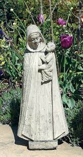 Madonna Child Stone Statue Garden