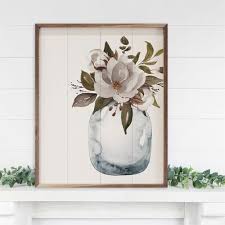 Cotton Vase Framed Wall Art