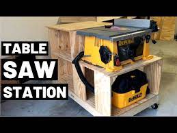 table saw station on wheels 70