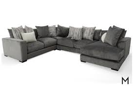 langston four piece sectional sofa with