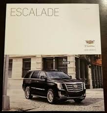 2017 Cadillac Escalade Suv Deluxe Showroom Sales Brochure Ebay
