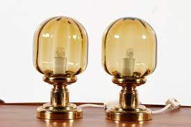 vintage glass table lamps from limburg