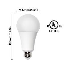 Shop Goodlite A21 22w Led Light Bulb 150w Replacment 2600 Lumens Dimmable 5 Pack Overstock 19886128
