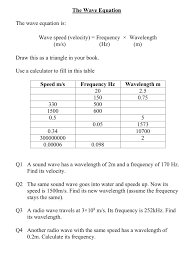 Wave speed equation practice problems answer key. Difficult Wave Equation Questions