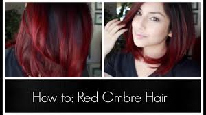 It creates the illusion of flickering this stunning juxtaposition incorporates blazing red hair on top that fades down into a frosty white ombre. How To Red Ombre Hair Youtube