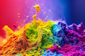 Holi Paint Color Powder Explosion Close