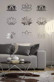 Lotus Flowers Wall Decal Reflective