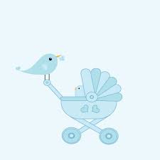 baby boy card template bird free