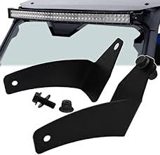 Amazon Com Compatible With 42 Led Light Bar Below Roof Mounting Brackets Compatible With Polaris General Models Automotive