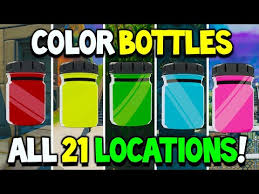 Fortnite All 21 Color Bottles Locations