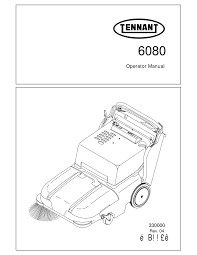 tennant 6080 operator s manual pdf