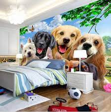 Wallpaper 3D Stereoscopic Cute Dog ...