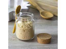 Glass Round Jar With Cork Spoon The