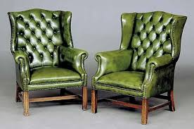 Get the best deals on leather club chair antique chairs when you shop the largest online selection at ebay.com. 193 Pair Georgian Style Green Leather Wingback Chairs Lot 193 Green Leather Chair Blue Chairs Living Room Leather Wingback Chair