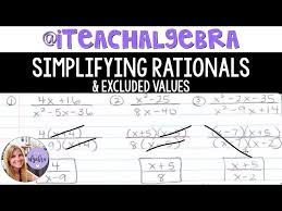 Algebra 1 Simplifying Rational