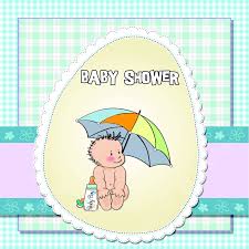 adorable baby boy shower card featuring