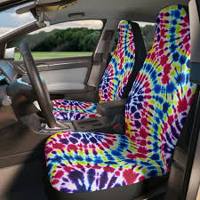 Tie Dye Car Seat Covers Colorful Seat