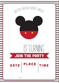 75 Inspiring Mickey Mouse Invitation Template Ideas