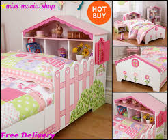 Shop with confidence on ebay! Girls Pink Single Bed Dollhouse Storage Toddler Kids Bedroom Furniture Quality Girls Bedroom Sets Childrens Storage Beds Kids Bedroom Sets