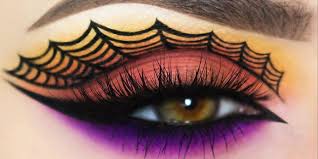 spiderweb eye makeup will