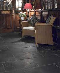 large rectangular slate tile floor