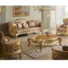 golden fancy sofa set