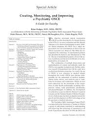 Pdf University Of Toronto Psychiatric Skills Assessment