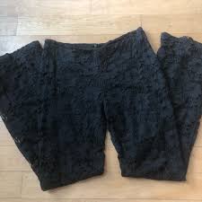 Arden B Gorgeous Black Lace Pants