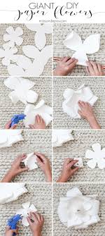 diy giant paper flowers tutorial